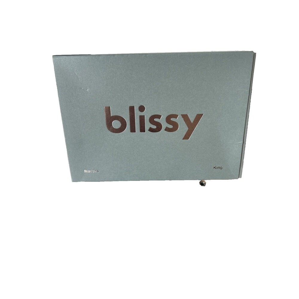 Blissy King 22 Momme 100% Mulberry Silk Pillowcase 22 Momme Matcha Green-Silver